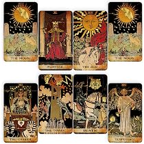 CRAFTERIAN Tarot Deck, 78 Tarot Cards, Original Design with Guide